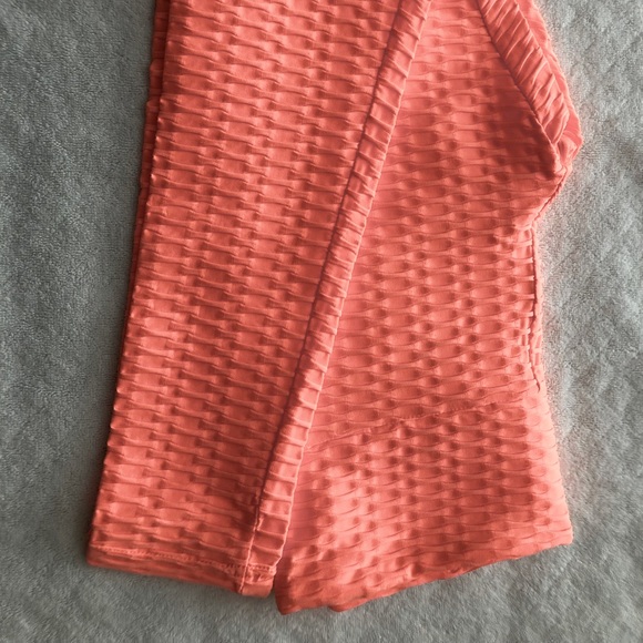 Waffle Glute Enhancing Leggings Light Neon Orange NWOT’s size M - Picture 1 of 1